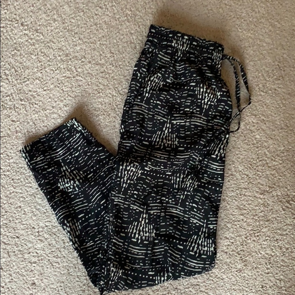 High waisted Satin jogger pants
